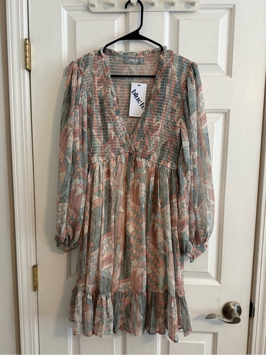 Three Bird Nest Dresses & Skirts - Three Bird Nest Bluceb Smocked Top in Pastel Sage and Dusty Pink